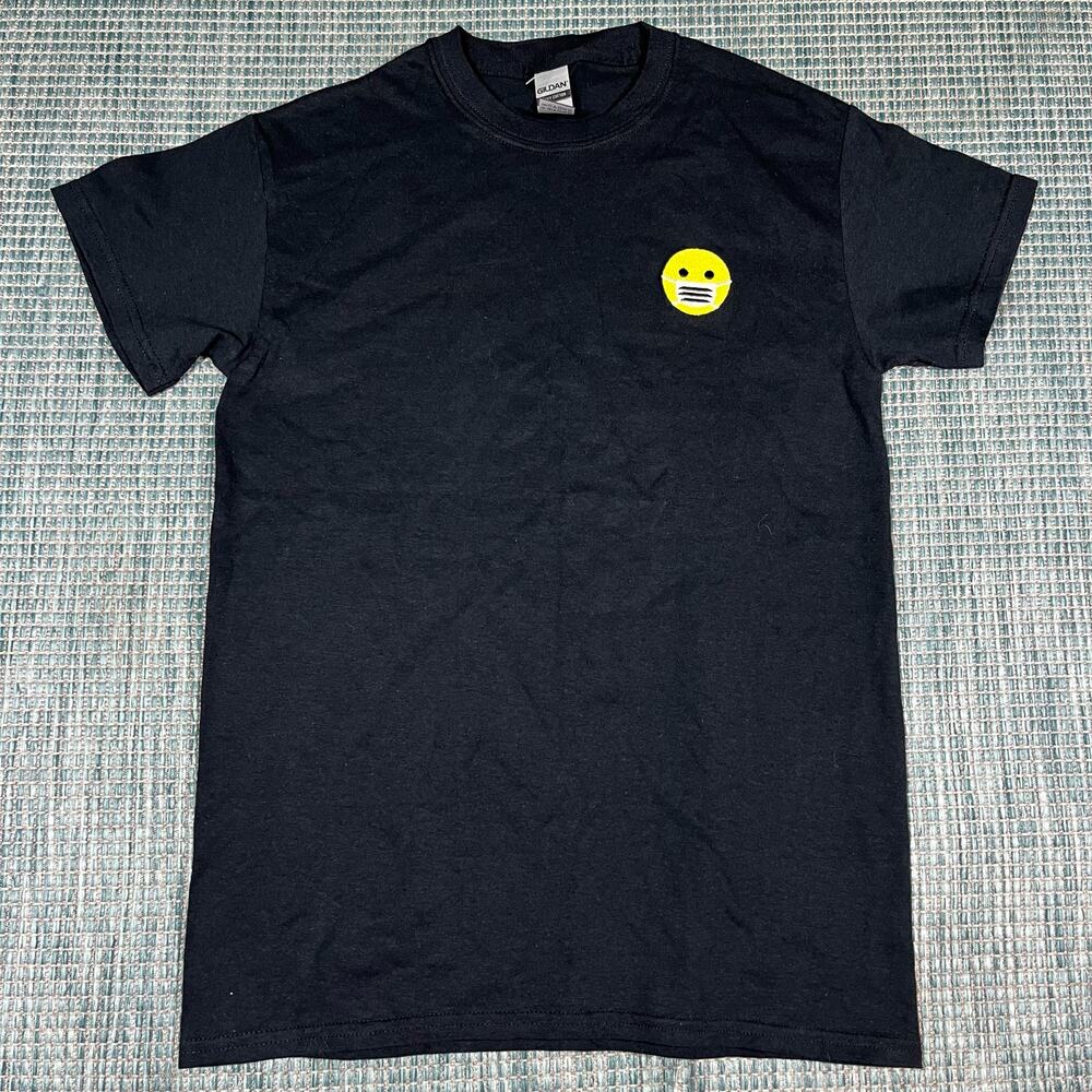 Emoji Mask Black T Shirt Adult Sz Small New